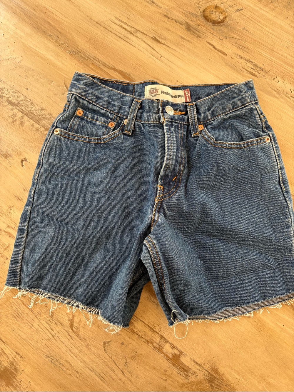Levi's Blue Denim Cutoff Shorts